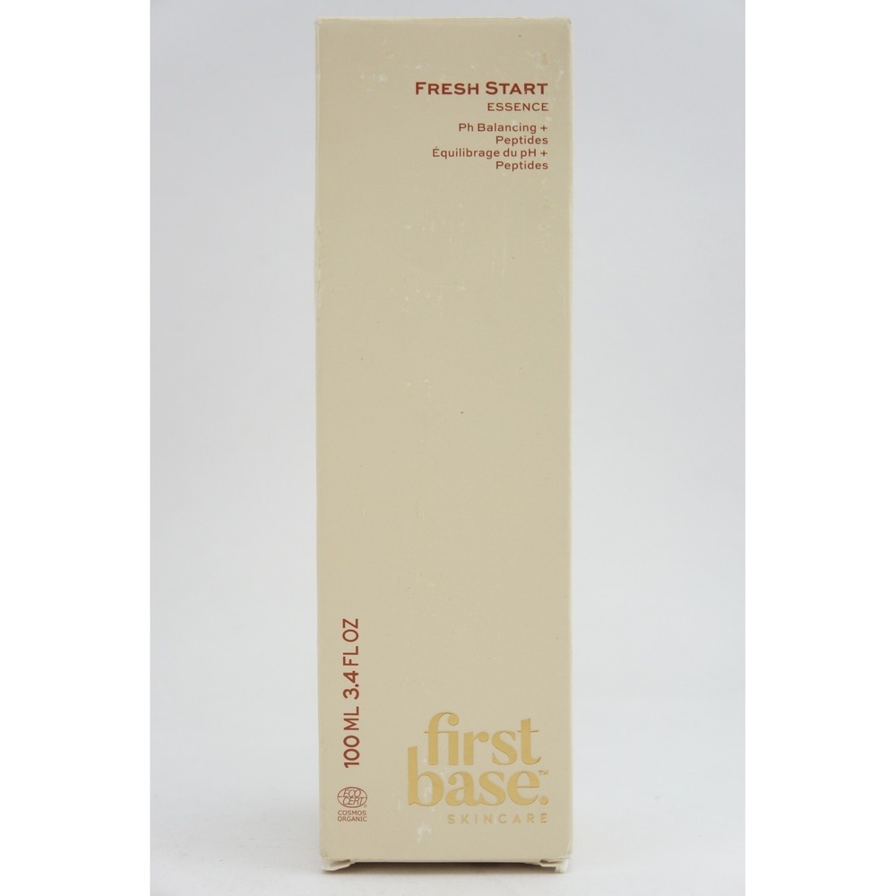 NIB First Base Skincare Fresh Start Organic Essence 100ml 3.4 Fl Oz